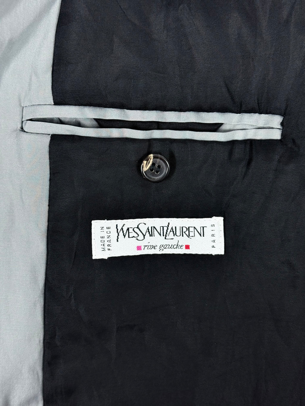 YSL Rive Gauche by Hedi Slimane SS2000 Padded Technical Silk Jacket