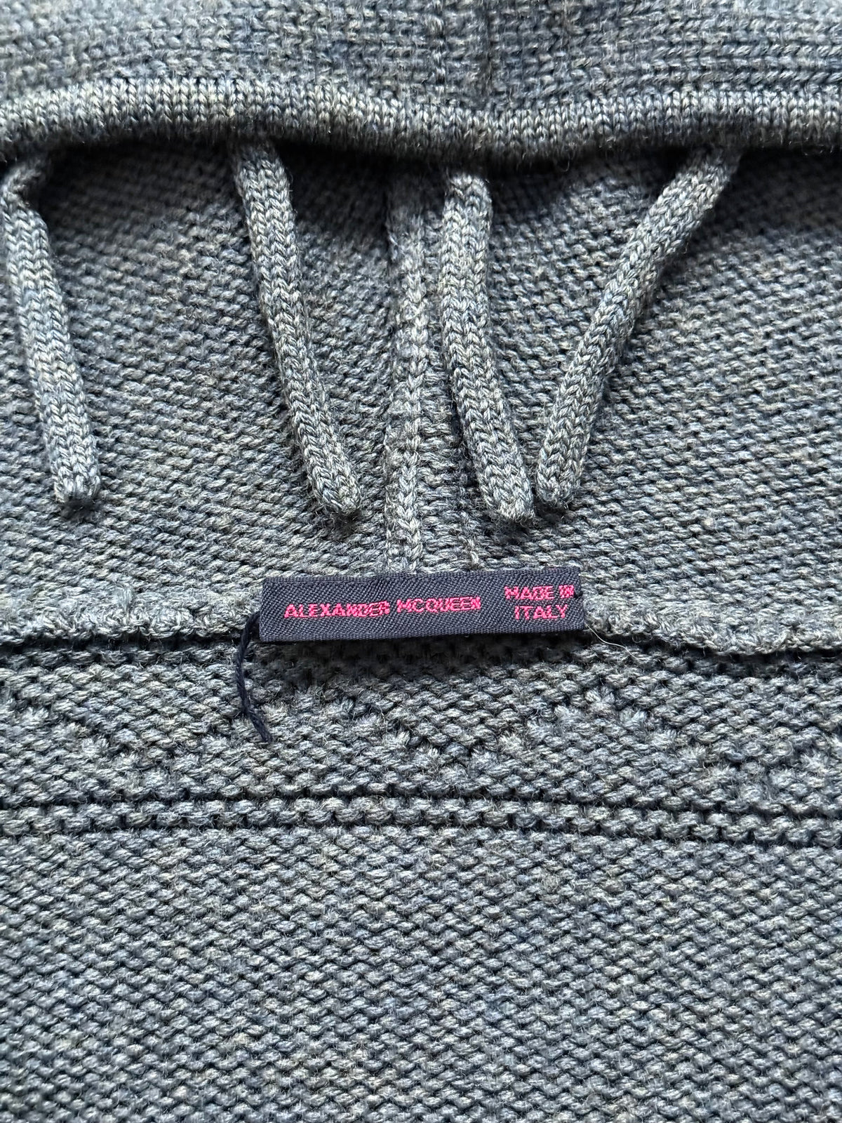 Alexander McQueen AW1999 “The Overlook” Merino Fringe Knit Hoodie