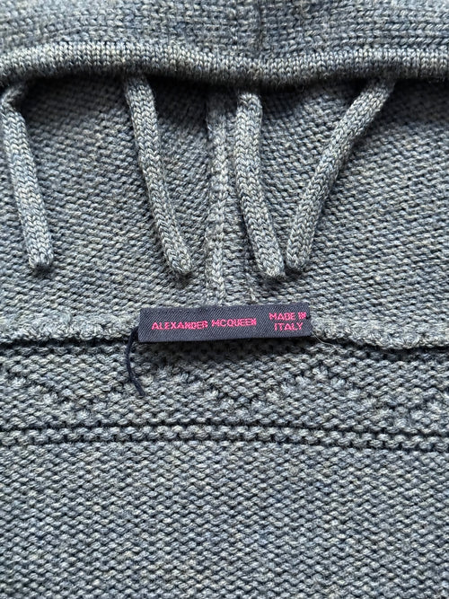 Alexander McQueen AW1999 “The Overlook” Merino Fringe Knit Hoodie