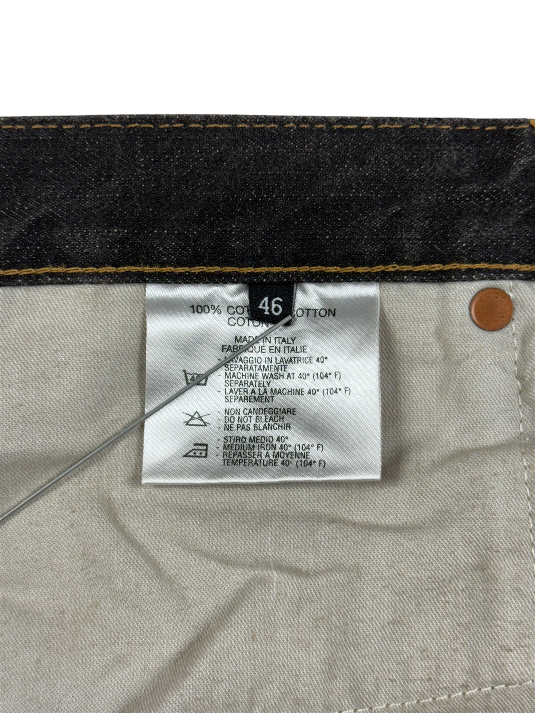 Gucci by Tom Ford Faded Black Mudwash Bootcut Jeans