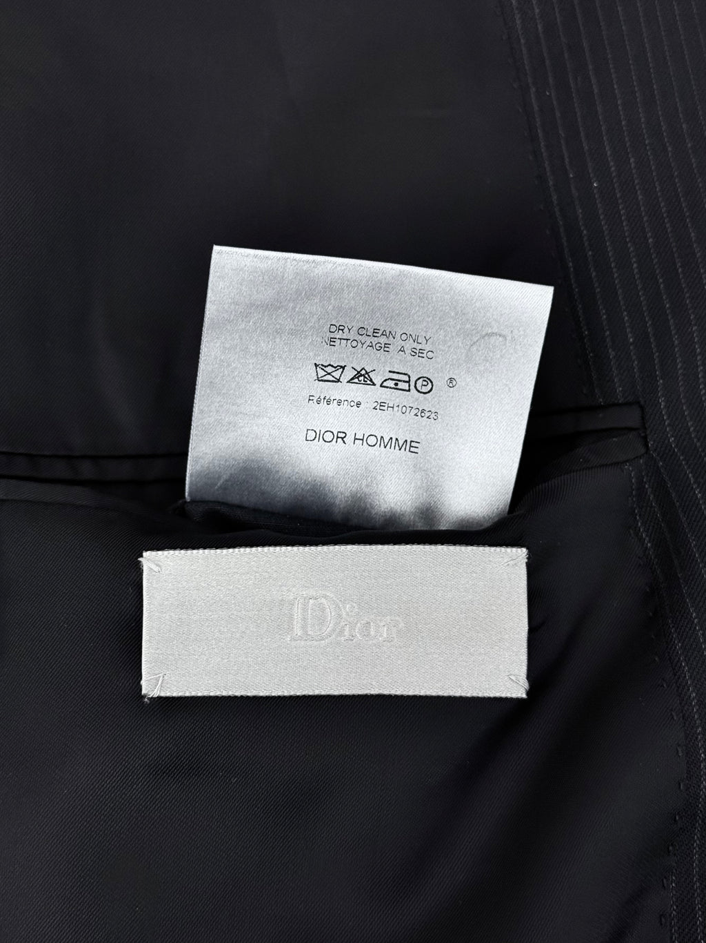 Dior Homme SS2002 “Boys Don’t Cry” Glitter Pinstripe Suit