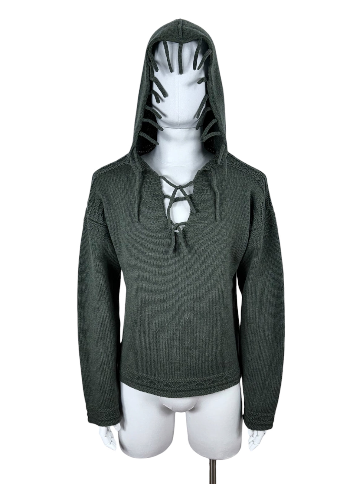 Alexander McQueen AW1999 “The Overlook” Merino Fringe Knit Hoodie