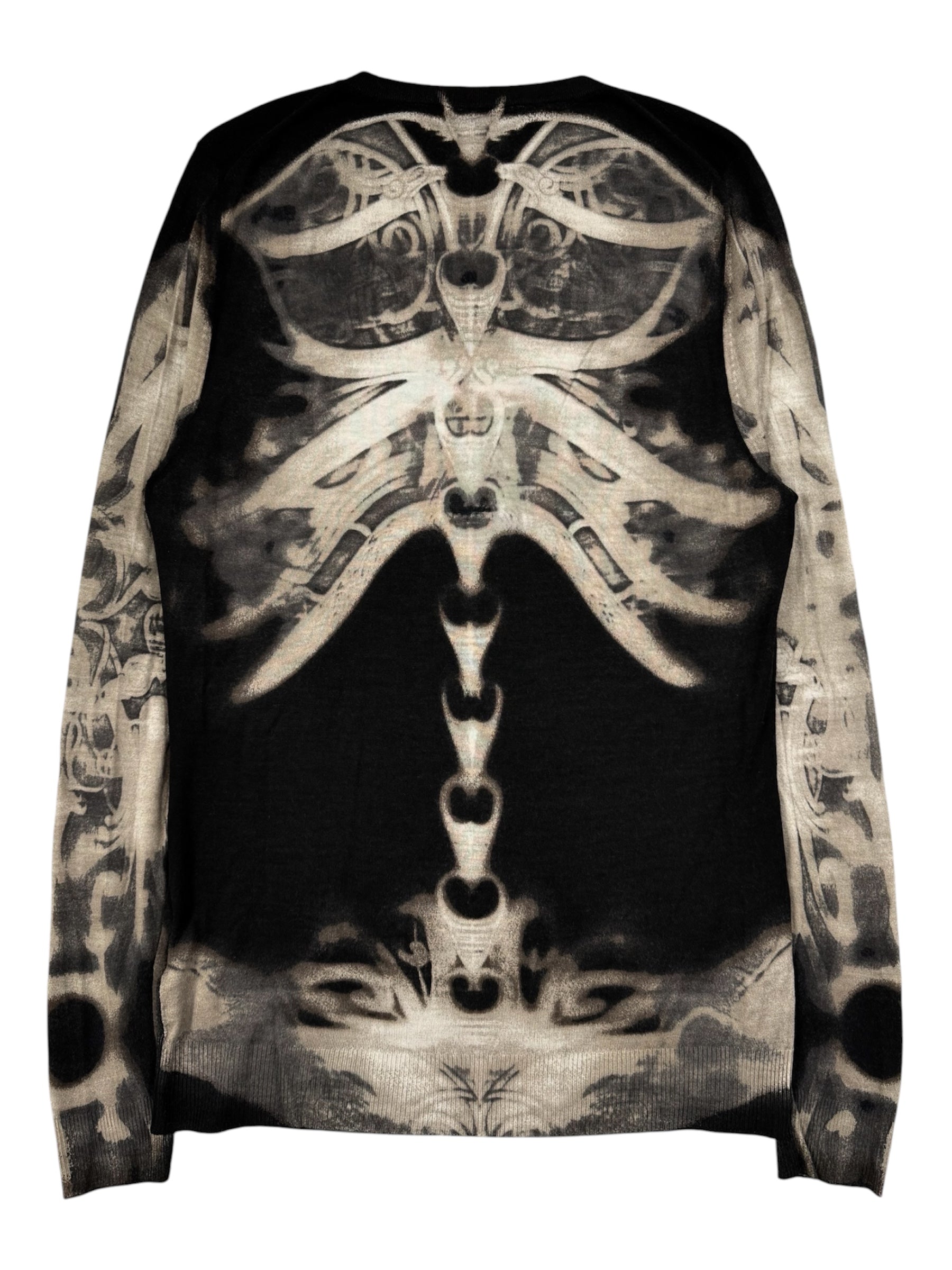 Alexander McQueen AW2010 “An Bailitheoir Cnámh” Tribal Skeleton Tattoo Knit