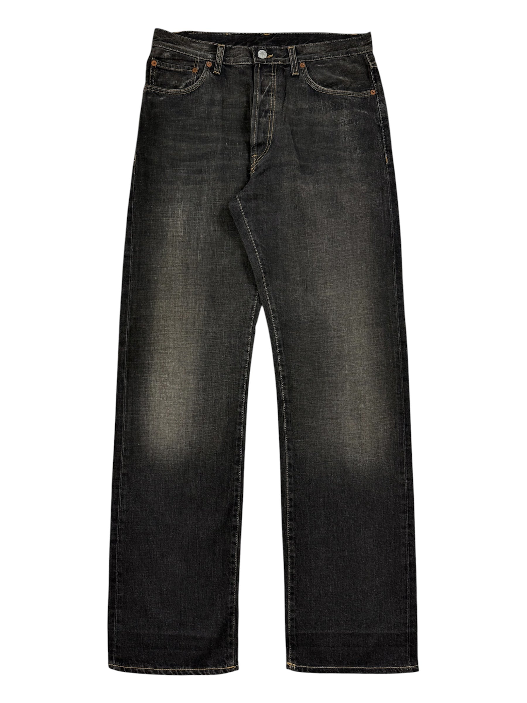 Gucci by Tom Ford Faded Black Mudwash Bootcut Jeans