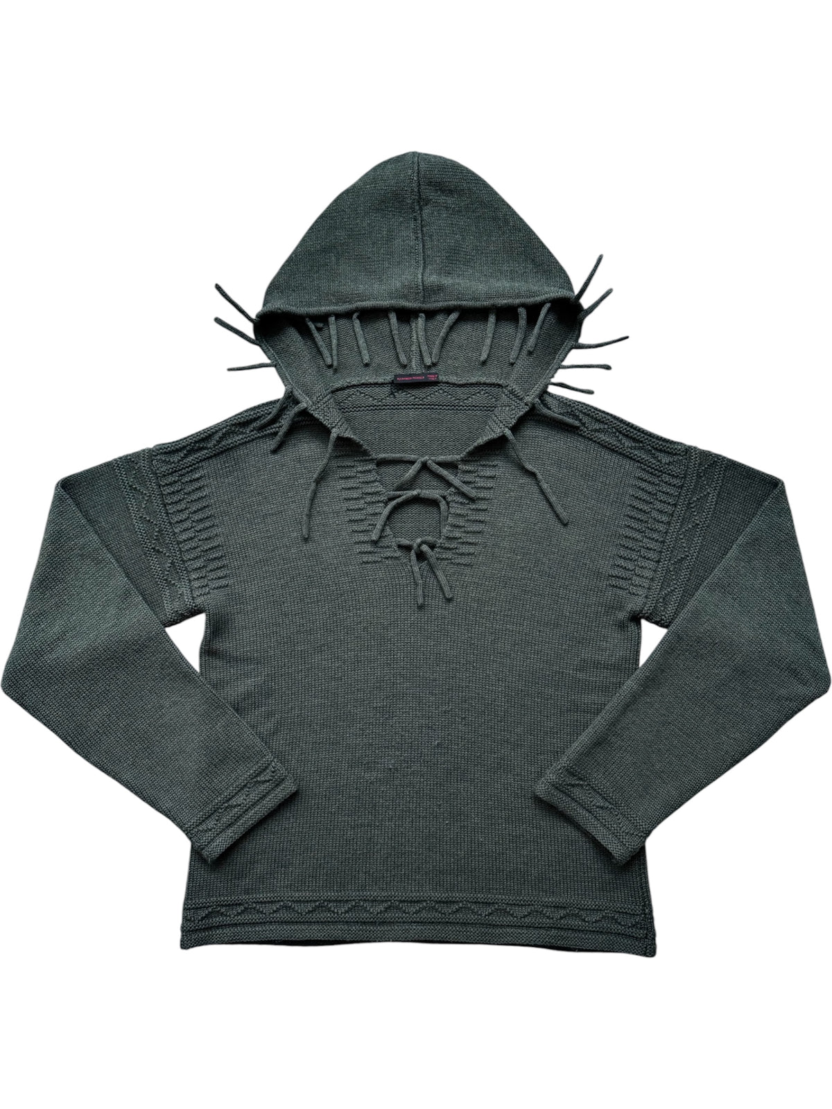 Alexander McQueen AW1999 “The Overlook” Merino Fringe Knit Hoodie